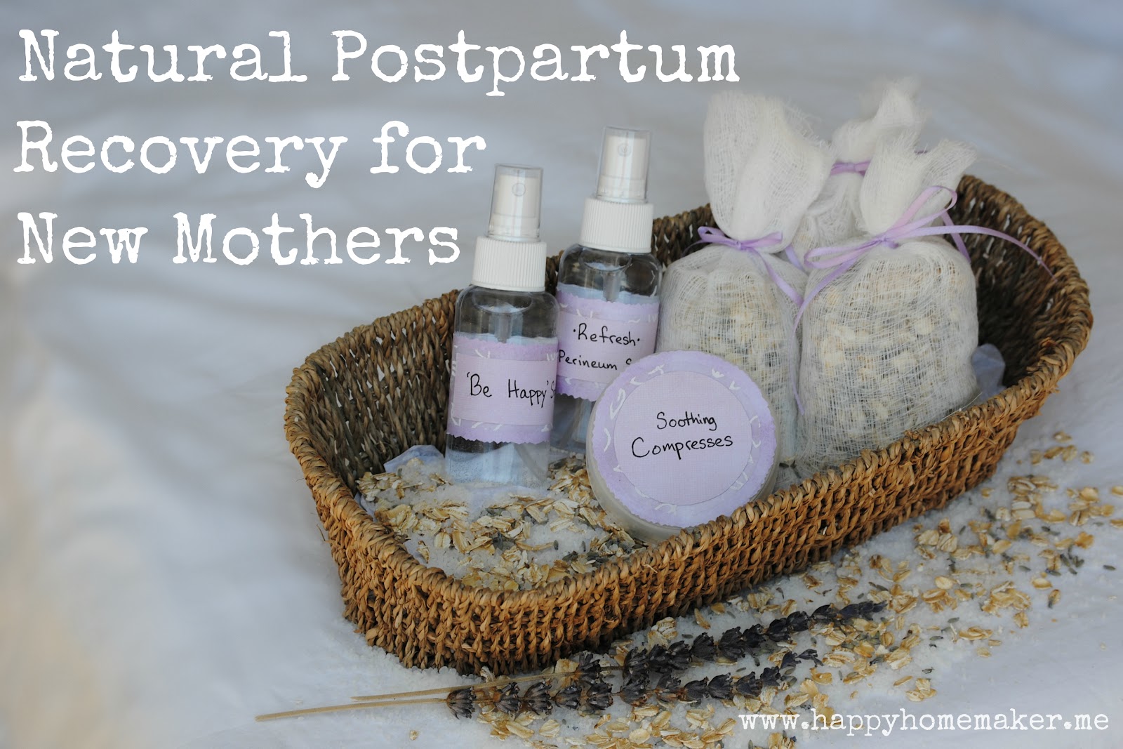 Happy Homemaker Me Natural Postpartum Recovery for New Mothers