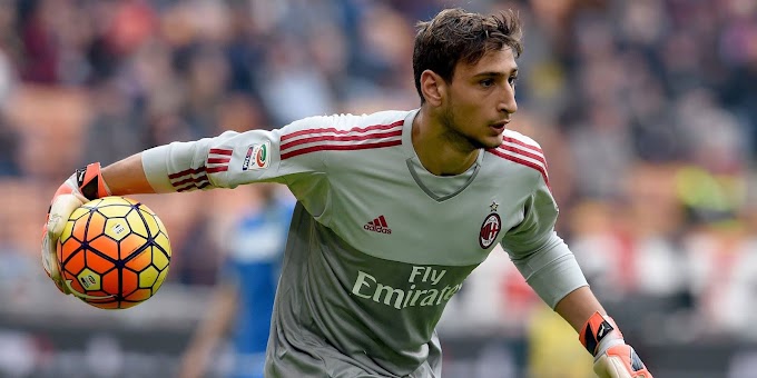 AC Milan Serie A debut to 16 year old goalkeeper Gianluigi Donnarumma against Sassuolo