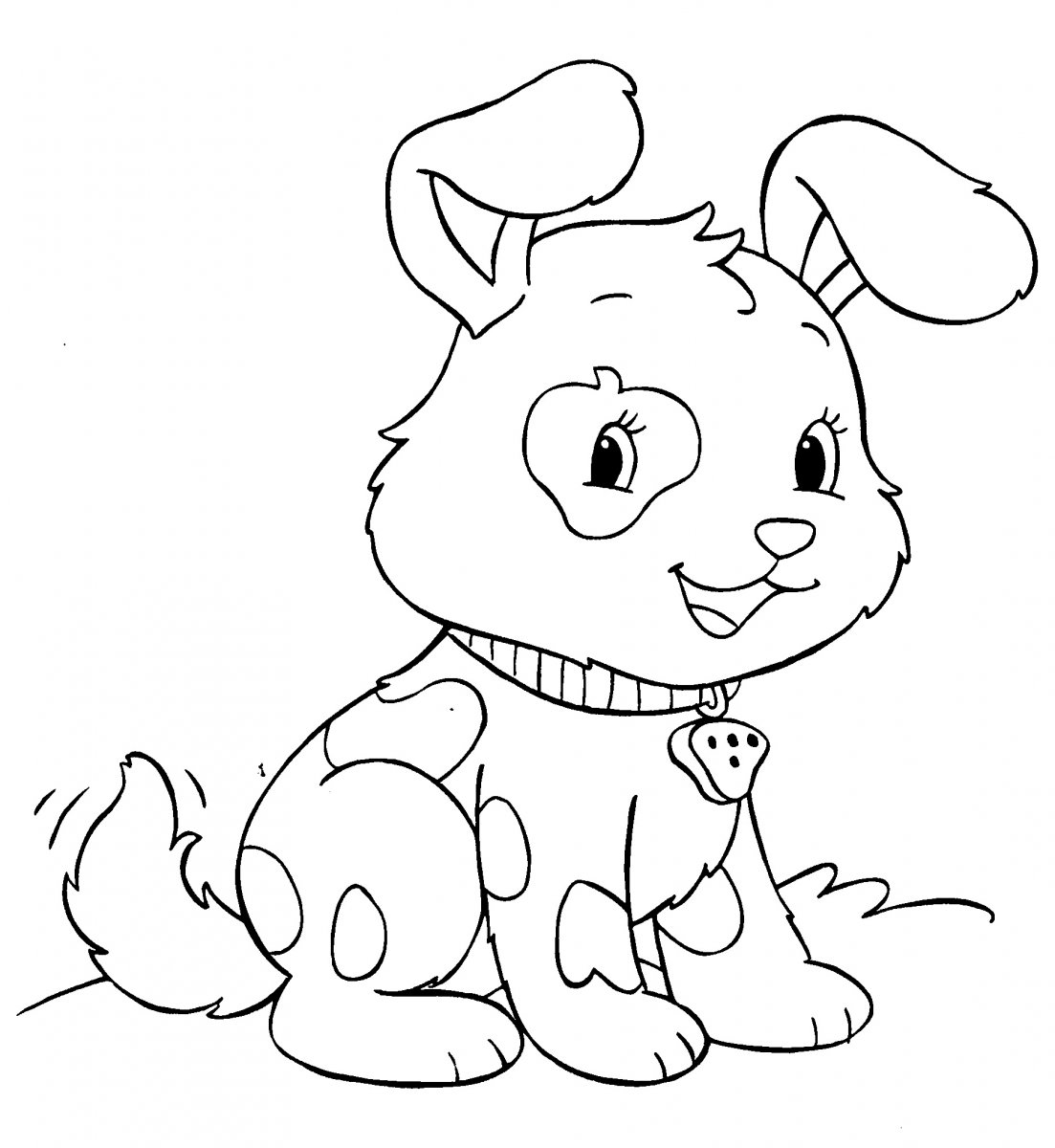DIBUJO PARA COLOREAR DE PERRO dibujo para colorear de perro: