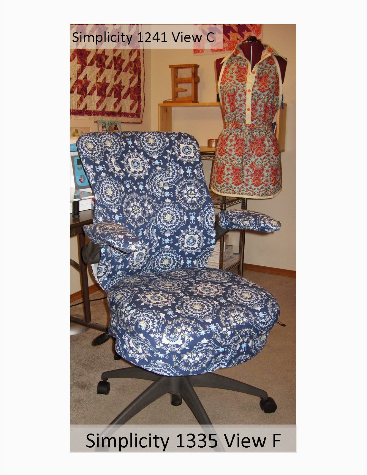 StudioCherie Office Chair Slip Covering Made Easy