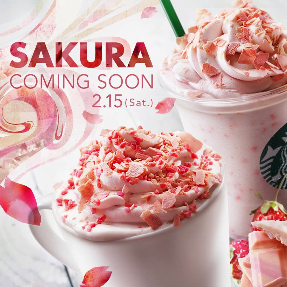 Japanese Snack Reviews Starbucks Sakura Chocolate Latte (product
