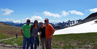 After hiking at Frozen Lake Mt. Rainier National Park