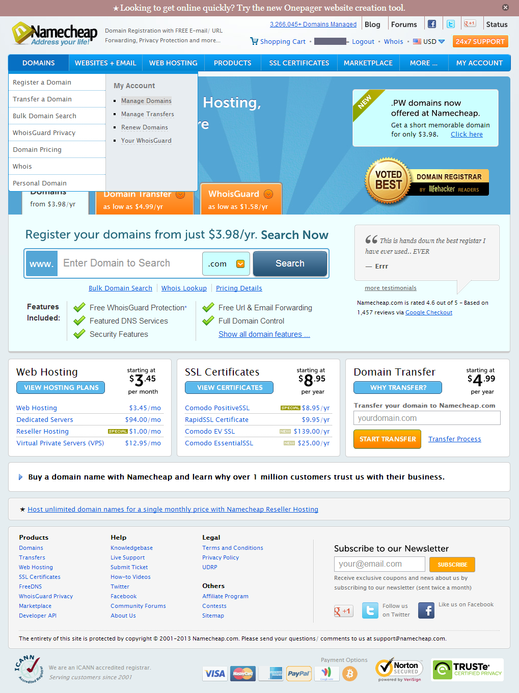 Featured image of post Namecheap Logout : This is the installation guide of namecheap ssl on your hosting.