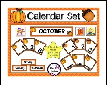 October Calendar Pieces