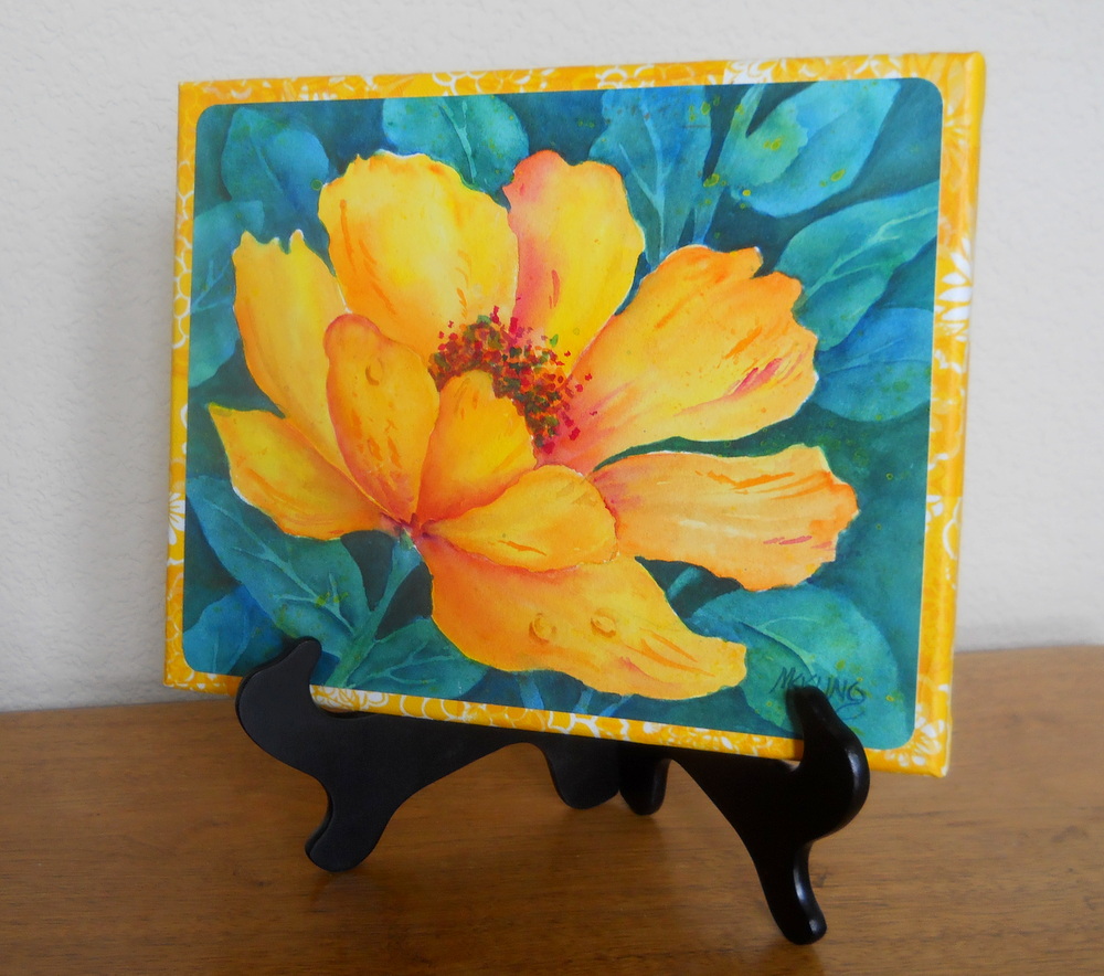 Martha Kisling Art With Heart SOLITARY SONG Watercolor on Canvas