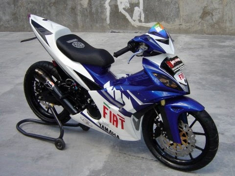 gile bener nih penampakan hasil modifikasi jupiter mx 2013 kelihatan