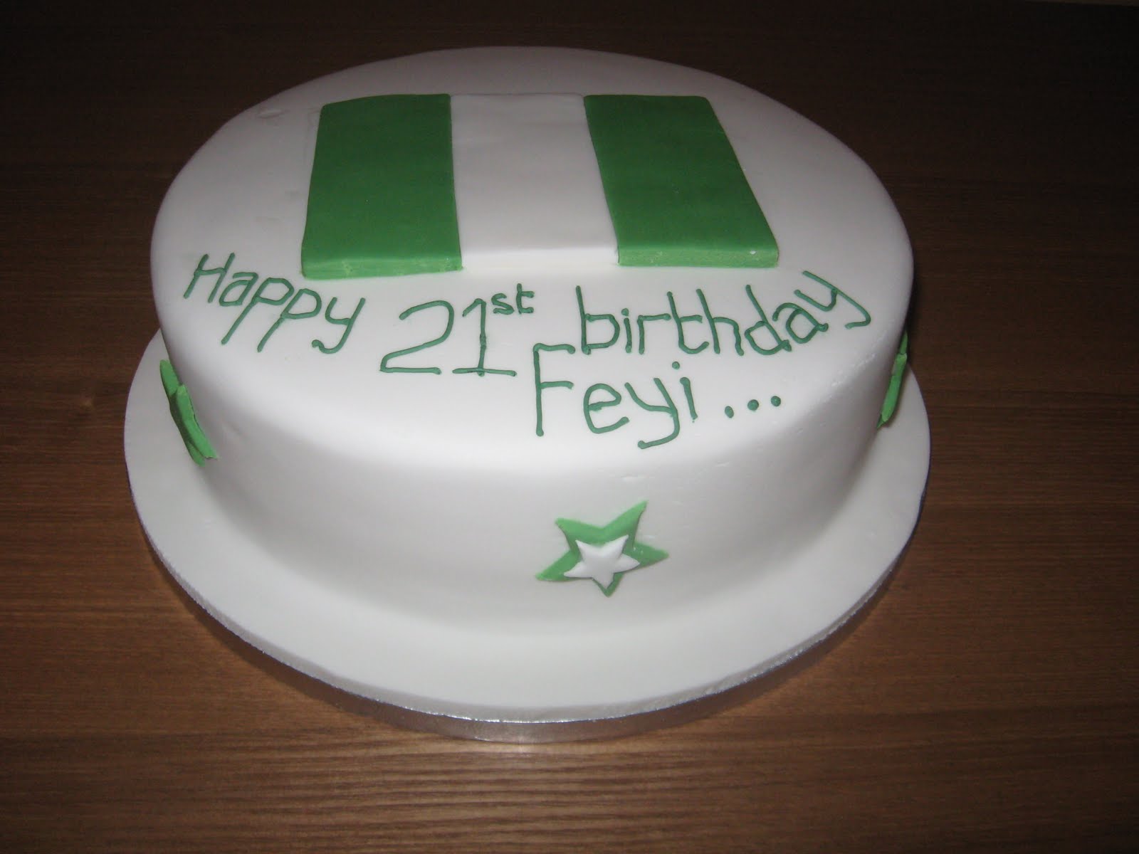 The Great Cake Experience Nigerian Flag cake