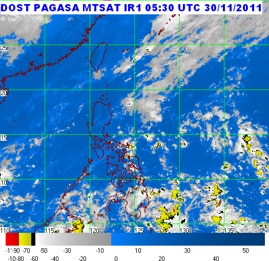 Weather Forecast Philippines Today 11.30.11 AM