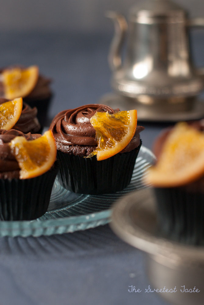 The Sweetest Taste Cupcakes de chocolate y naranja confitada