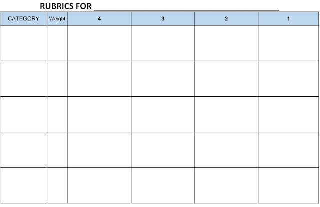 blank rubric