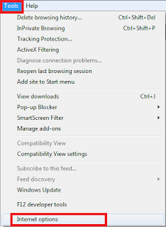 internet options