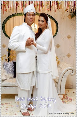 Gambar Zed Zaidi & Nelly Nathalia Nikah