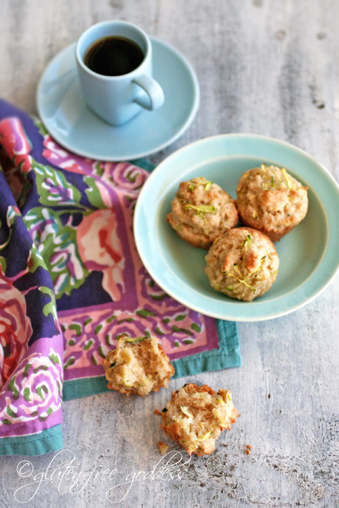 Tender and delicious gluten free zucchini muffins