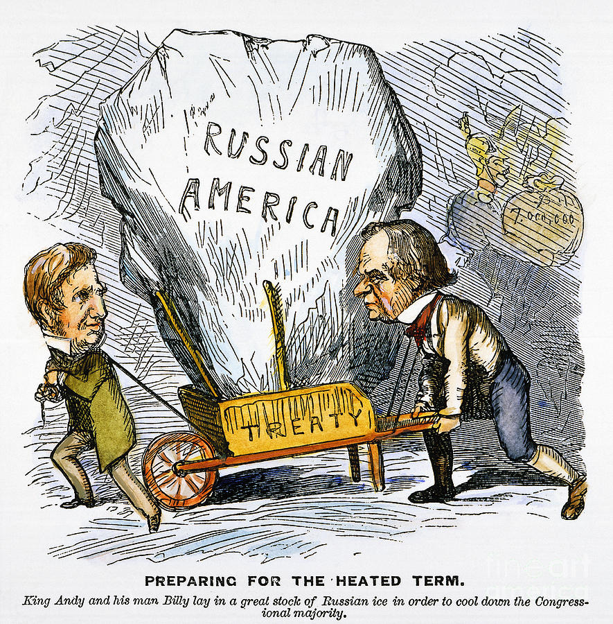 Imperialism Political Cartoon Analysis!! The Purchase of Alaska