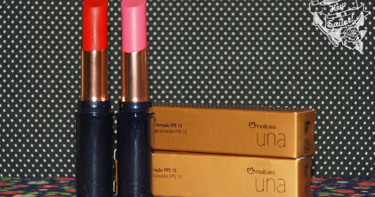 Hey, Sailor! Batons Natura Una Longa Duração VERMELHO 60 e ROSA 61