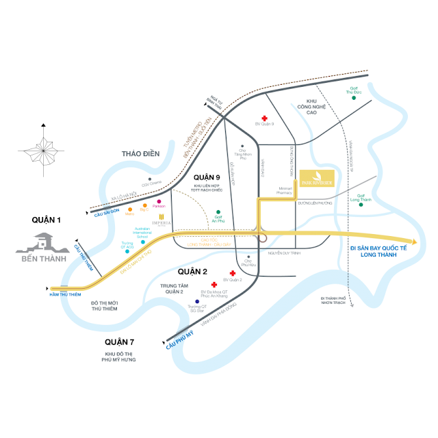vị trí dự án nhà phố biệt thự Park Riverside Quận 9 vị trí dự án nhà phố biệt thự Park Riverside Quận 9