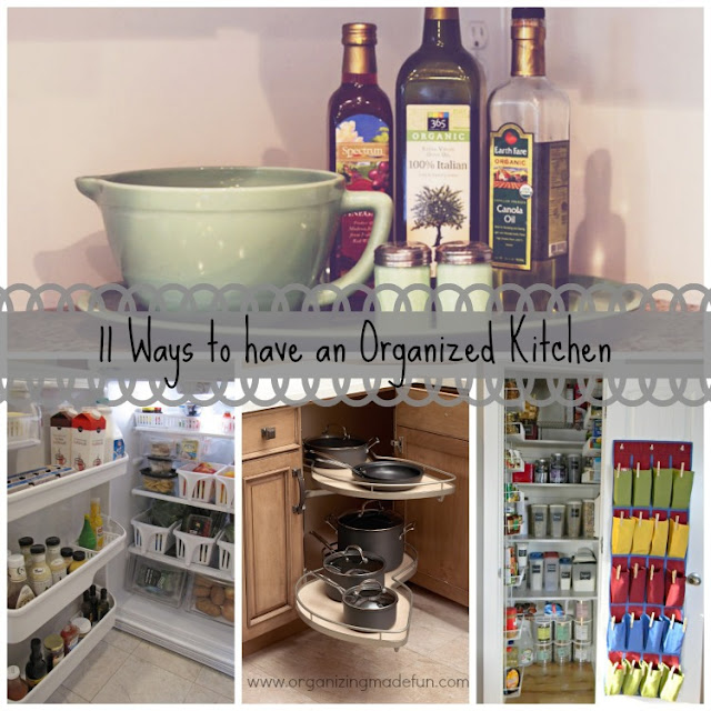 organize kitchen pantry shelf 