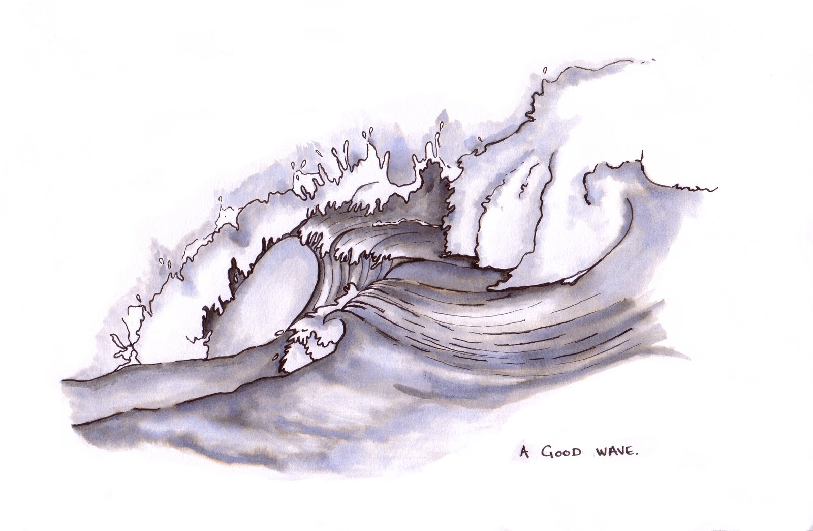 Drawings Of Waves