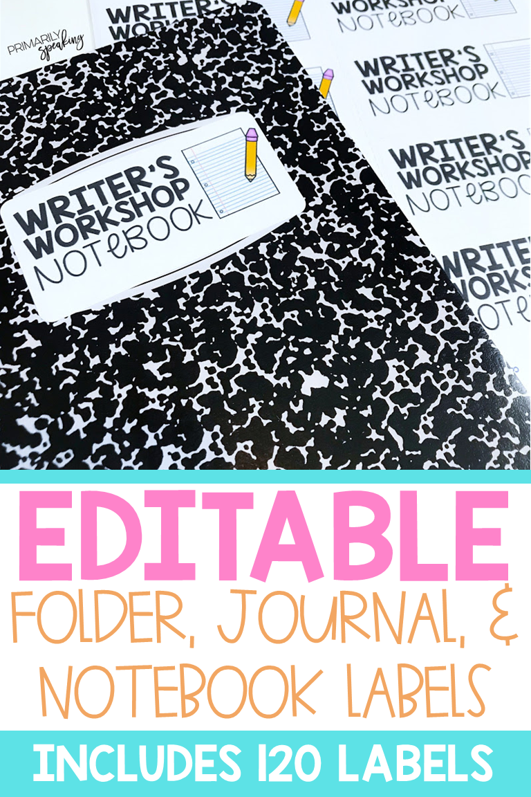 Folder, Journal, & Notebook Labels