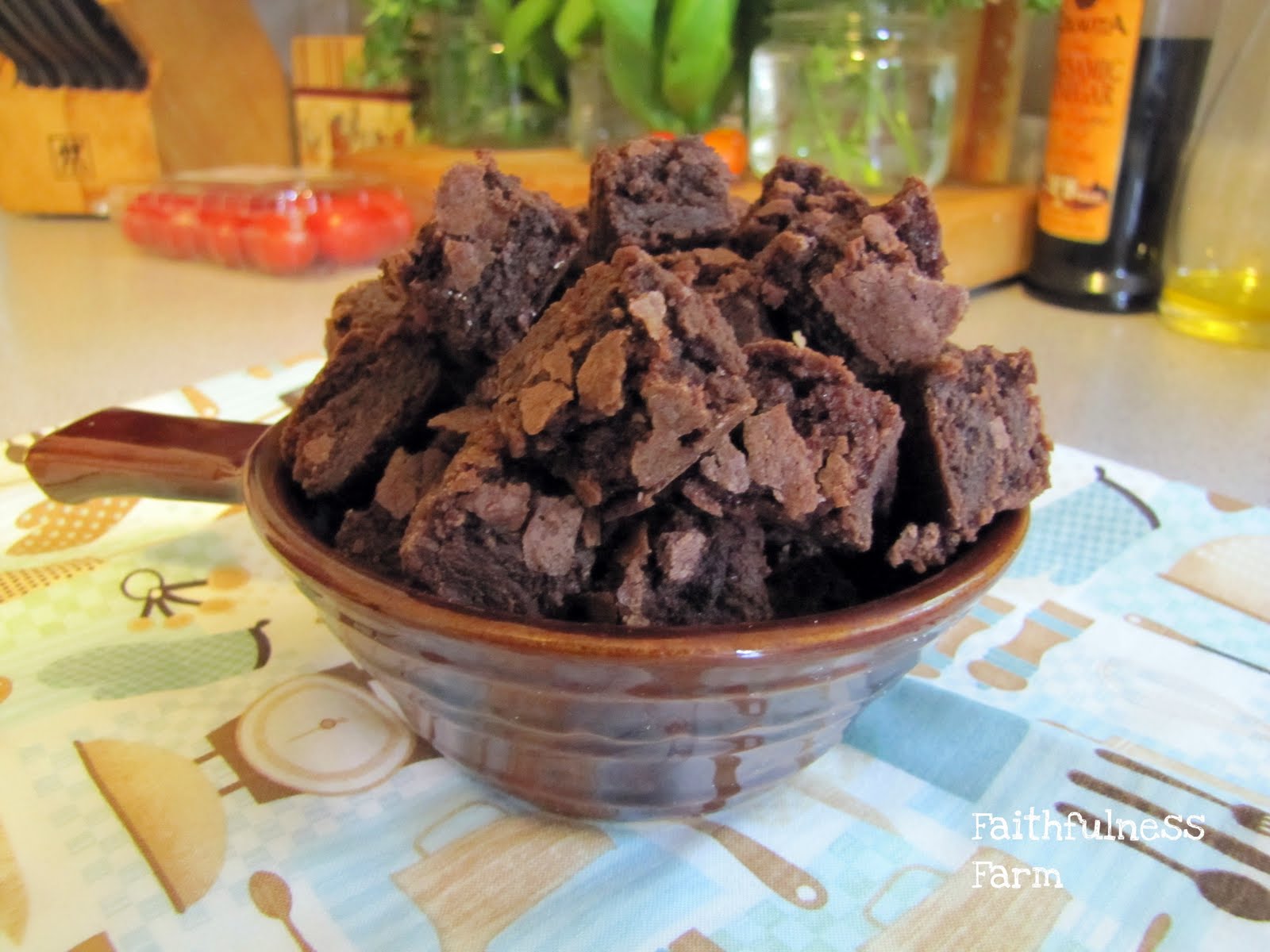 OldFashioned Bake Sale Brownie Squares Faithfulness Farm