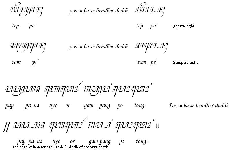 Carakan Madura Mei 2014