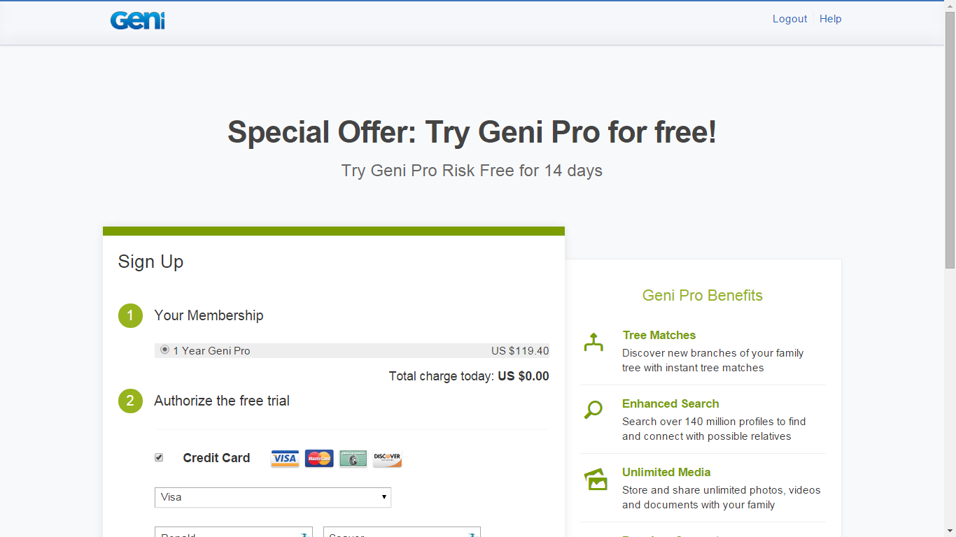 Geni tree matches