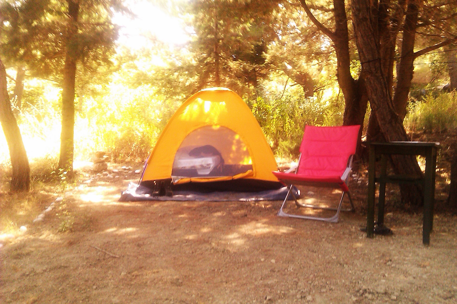 Camping at Drolma Ling