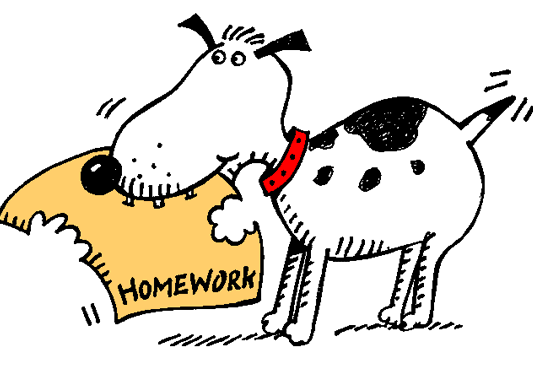 Image result for homework cartoon