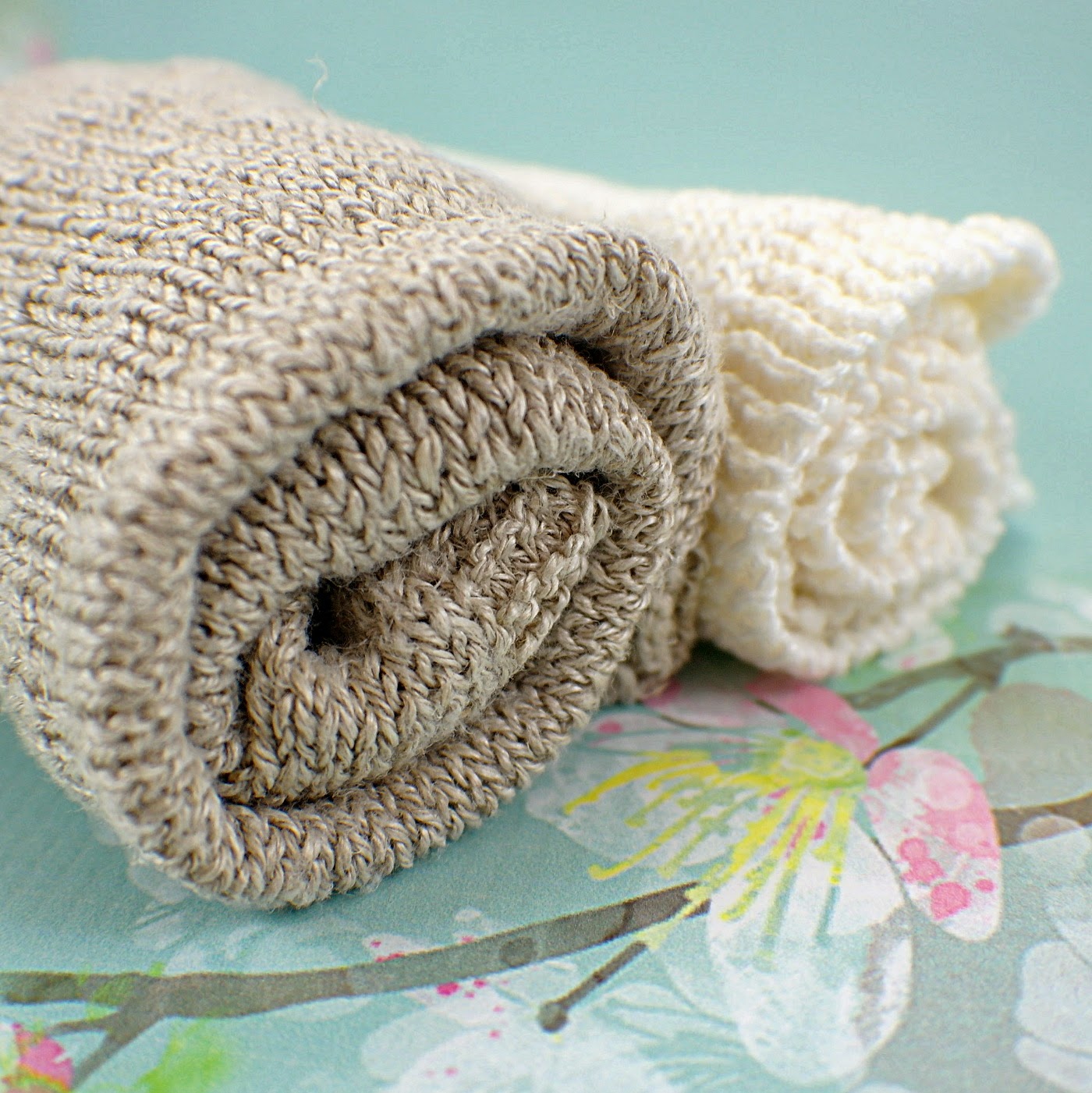 Sue Runyon Designs Knitting hemp washcloths