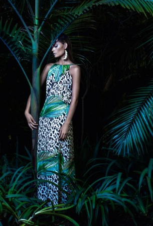 Água de Coco inverno 2015 campanha vestido estampado Água de Coco inverno 2015 campanha vestido estampado