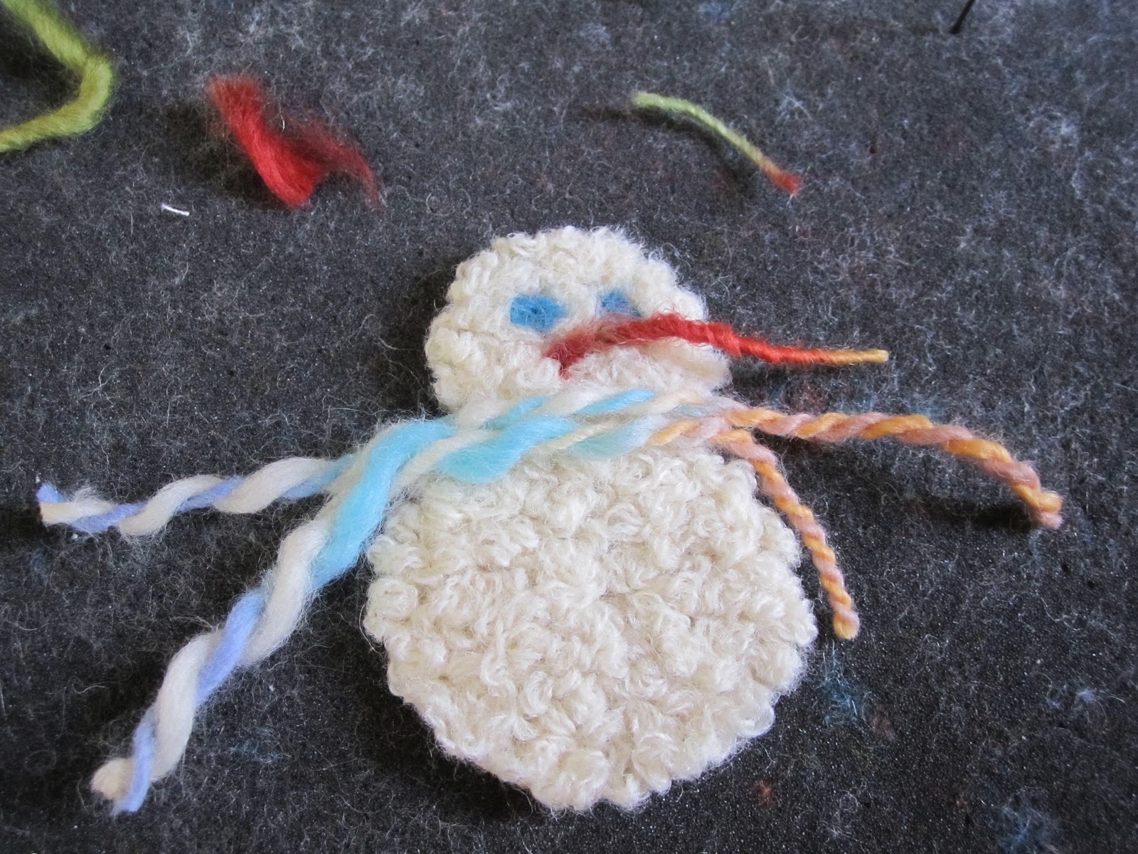 Needle Felted Snowman Courtney Scrabeck