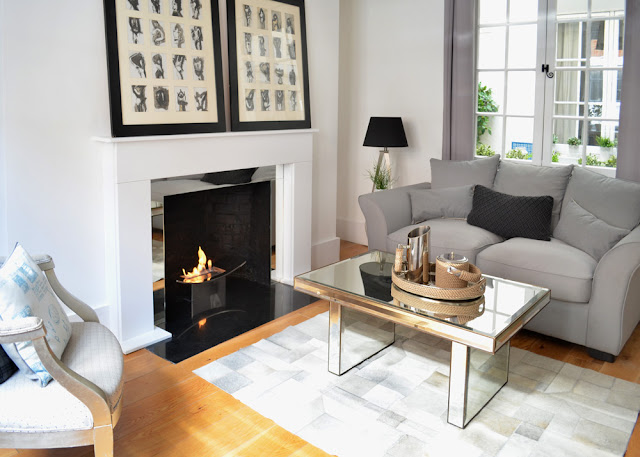 Fireplace as a focal point in the room