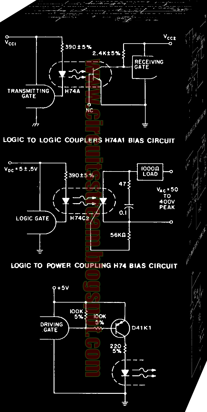 Digital Optical TTL Coupler Circuit Diagram Electronic Circuit