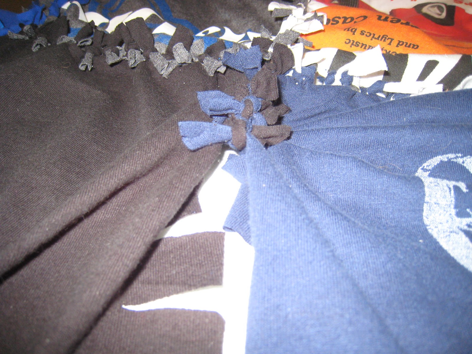 Crafty Cinderella DIY NoSew TShirt Blanket