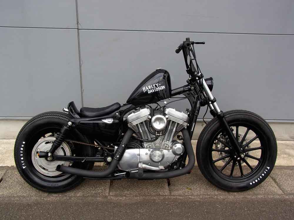clasic auto motor: HD Sportster 883 Bobber by Crazy Orange