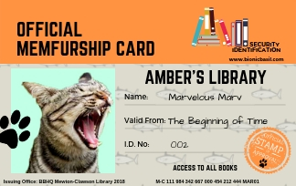 My Libraby Card to Clawson Library
