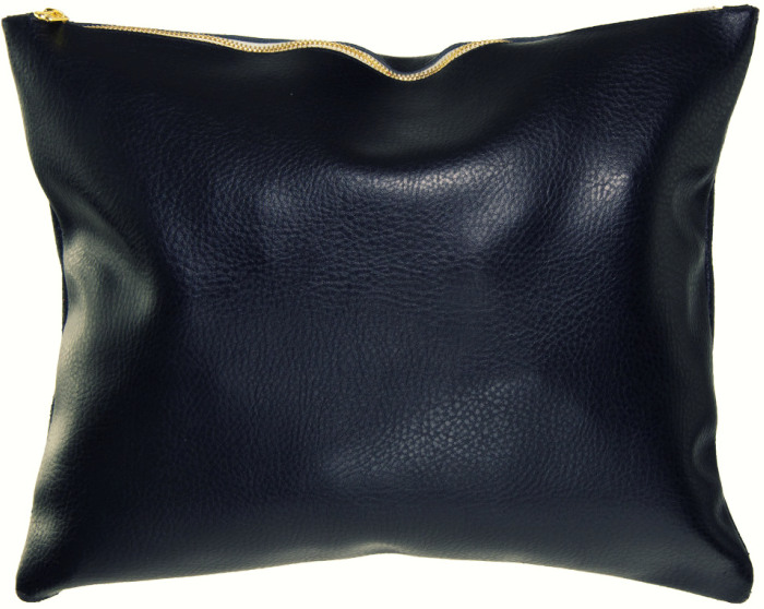 carry-all black leather pouch from American Apparel (40x30) and thought carry-all black leather pouch from American Apparel (40x30) and thought
