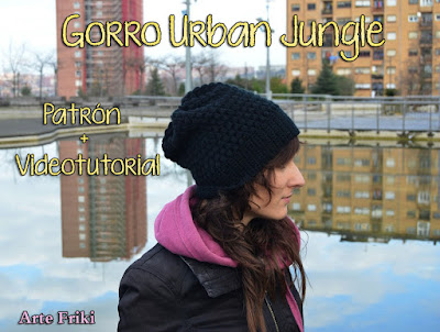 patron gratis gorro urban jungle hat free pattern crochet ganchillo how to videotutorial