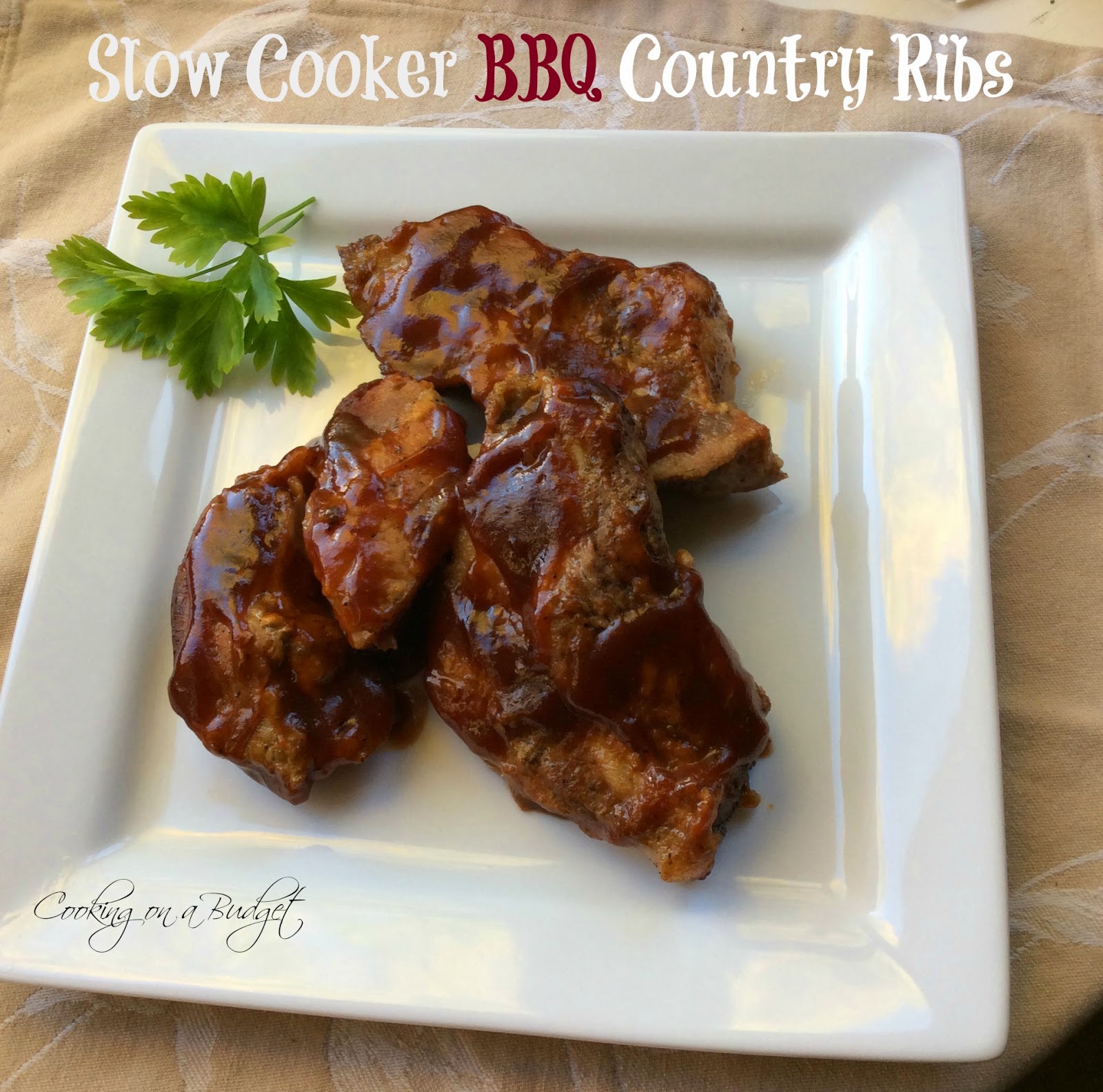 Cooking On A Budget Slow Cooker BBQ Country Ribs