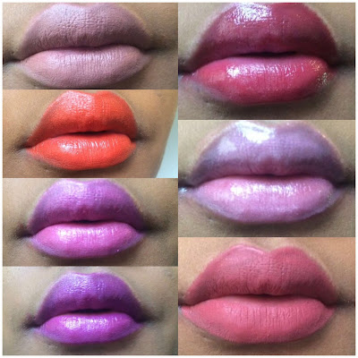 Challenge: 7 lipsticks 7 Days - mac limited edition lipsticks - velvet teddy, morange, feel my pulse, makeup revolution, be a bombshell lipstick, colourpop liquid lipstick in bumble, mac lip glass in English accents.