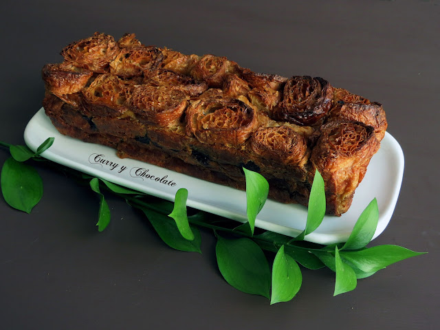 Pastel de cruasanes – Croissant cake Pastel de cruasanes – Croissant cake