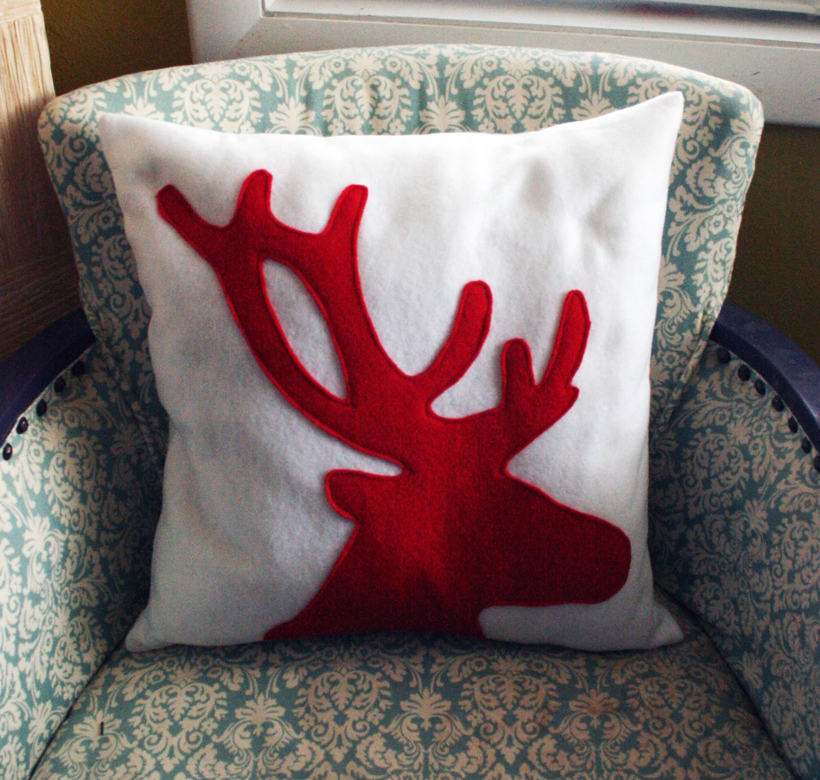 Danielle & Clayton Reindeer Pillow & Thanksgiving