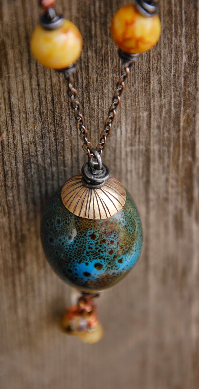 Cynthia Murray Design Ceramic Bead Inspires Necklace