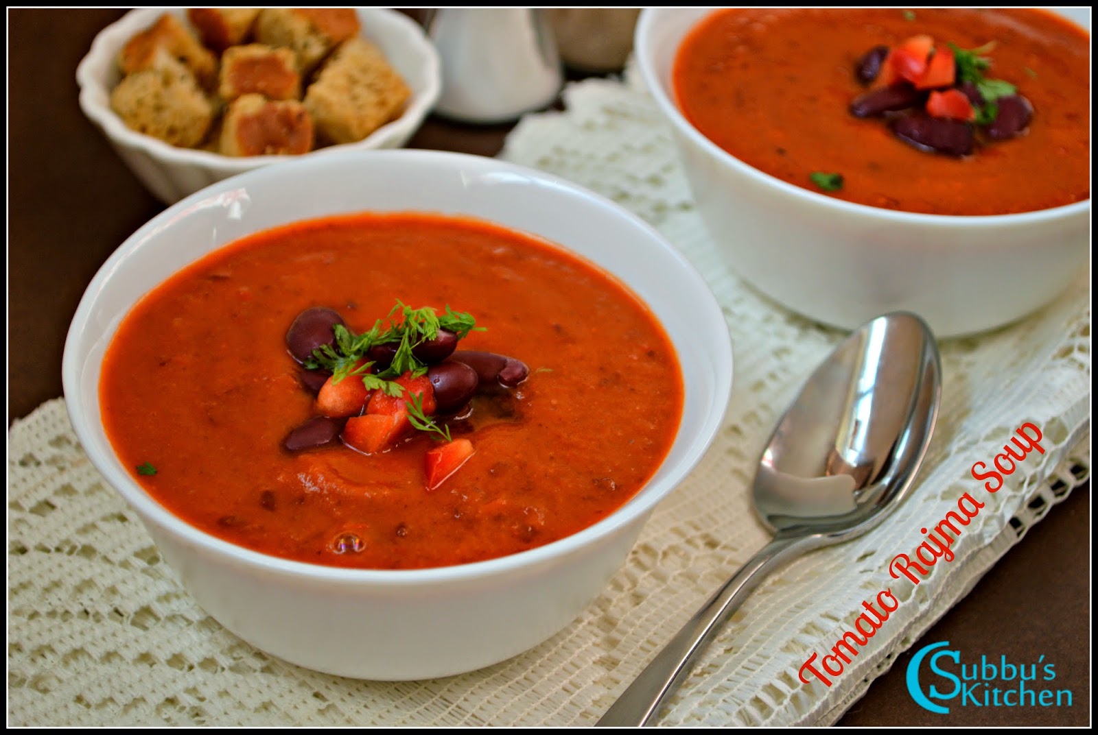 Tomato, Red Kidney Beans Soup Recipe Subbus Kitchen
