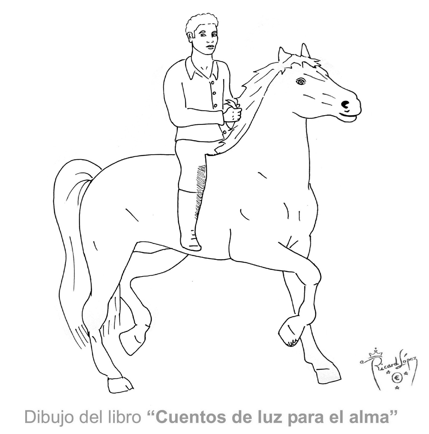 Montar A Caballo Dibujo Imagui
