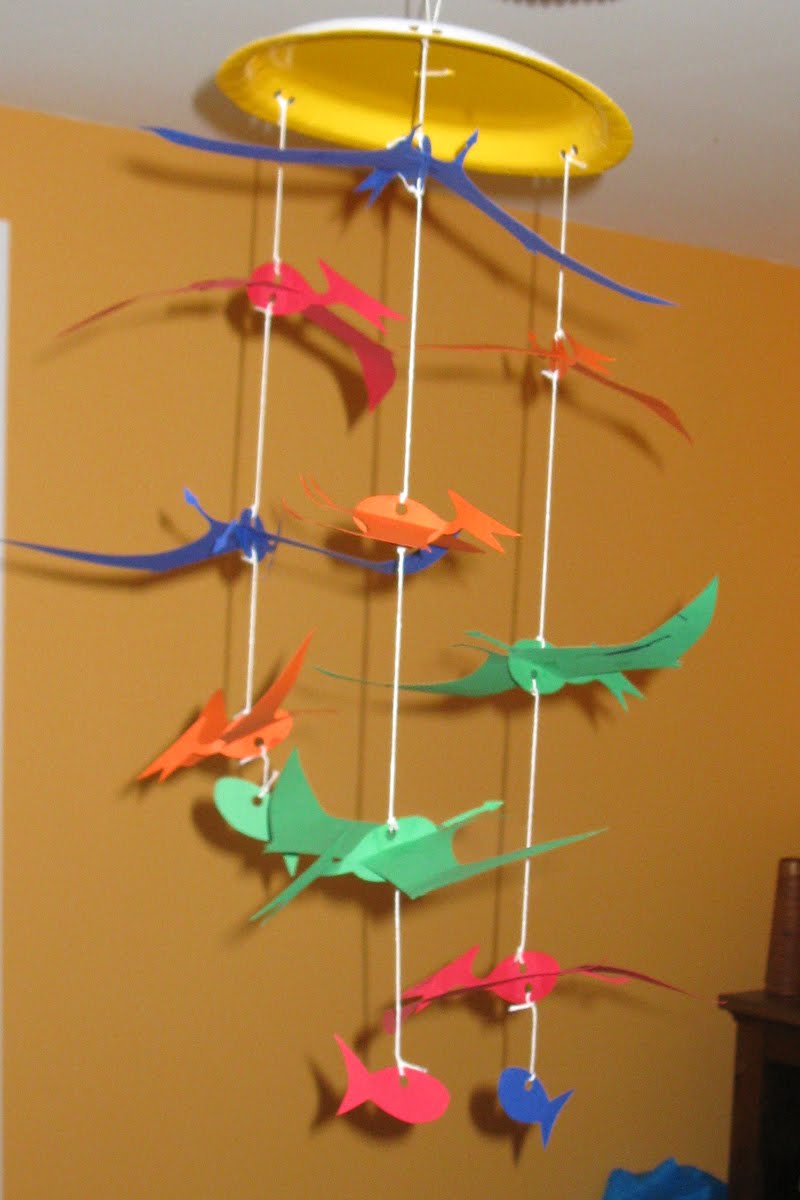 Give Your Octopus a Paintbrush (or 8): Pteranodon Mobile