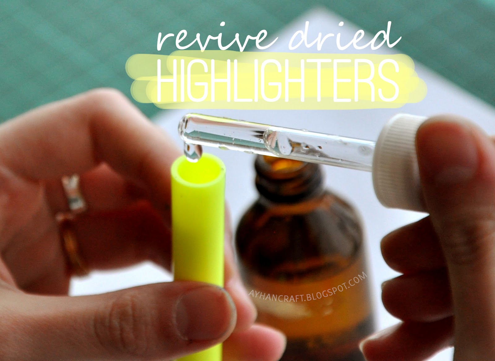 2° School Trick Revive Dried Highlighters Agus Blog