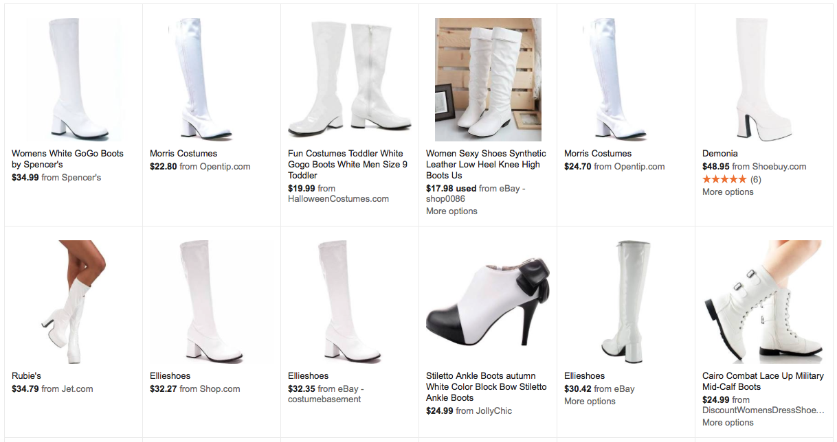 low heel gogo boots
