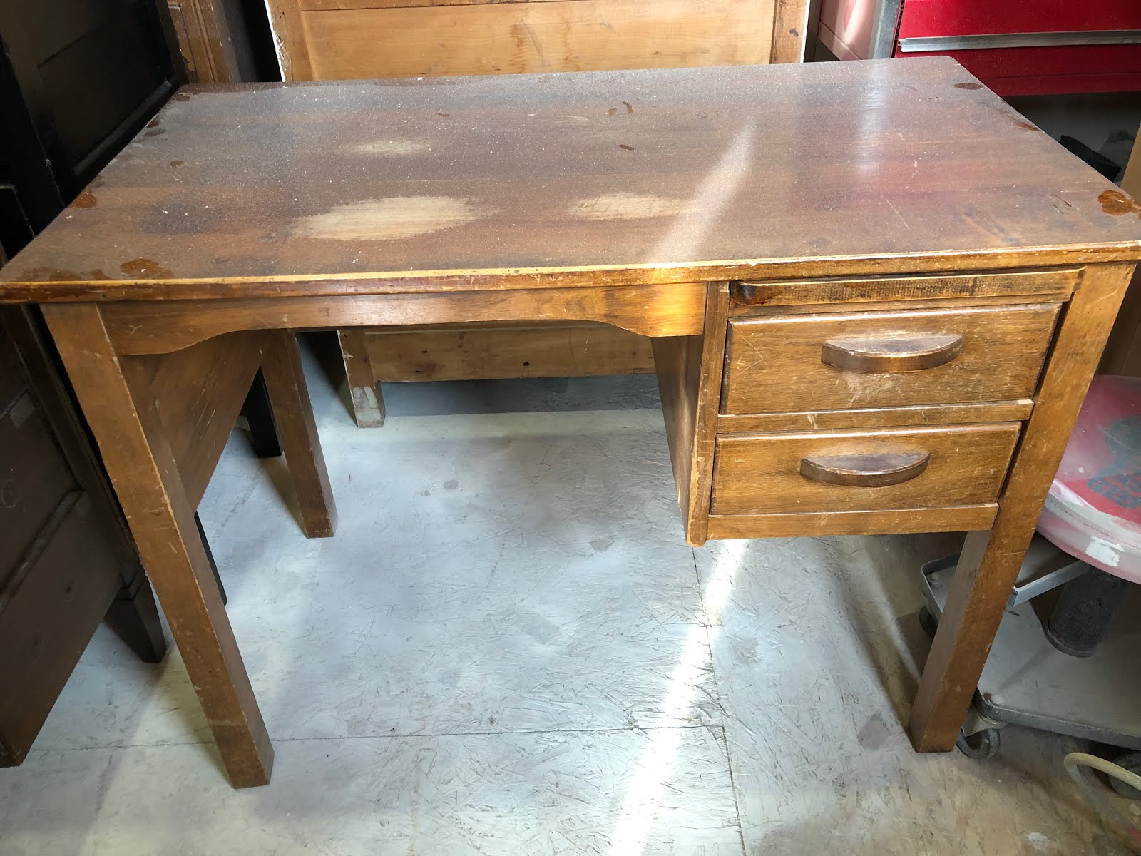 Little City Farmhouse Refinishing A Vintage Art Desk