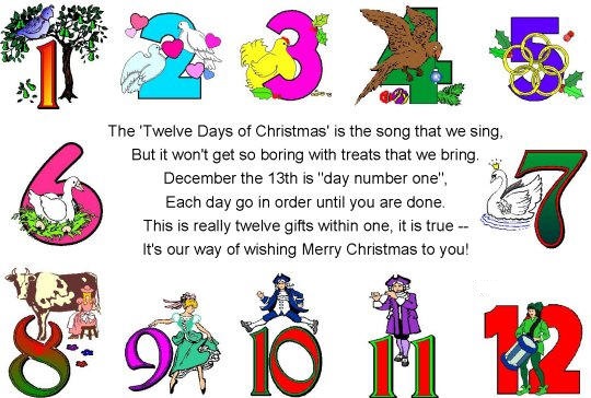 The Twelve Day Of Christmas | 12 Day Of Christmas (Songs) The Twelve Day Of Christmas | 12 Day Of Christmas (Songs)